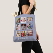 GRANDPARENT FOTO COLLAGE GIFTS - Dustblauw Tote Bag (Dichtbij)