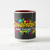 Grandparent Graffit - personalized Grandparent Day Mok (Midden)