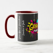 Grandparent Graffit - personalized Grandparent Day Mok (Links)