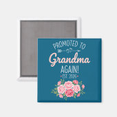 Grandparent Promoted To Grandma Again Est. 2026, N Magneet (Voorkant / Achterkant)