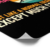 Grandparent Skiing Grandma Just Like A Normal Gran Poster (Hoek)