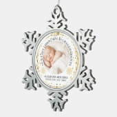 Grandparents 1st Christmas Baby Photo Ornament  (Rechts)