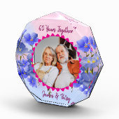 Grandparents 60th Diamond Anniversary Floral Gift Fotoblokken (Rechts)