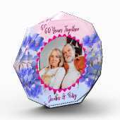Grandparents 60th Diamond Anniversary Floral Gift Fotoblokken (Links)
