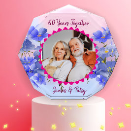 Grandparents 60th Diamond Anniversary Floral Gift Fotoblokken