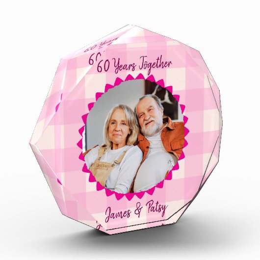 Grandparents 60th Diamond Anniversary Keepsake Fotoblokken (Links)