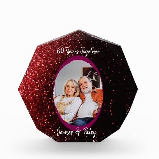 Grandparents 60th Diamond Anniversary Keepsake Fotoblokken (Voorkant)