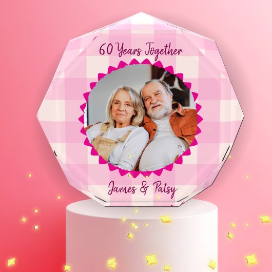 Grandparents 60th Diamond Anniversary Keepsake Fotoblokken