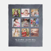 GRANDPARENTS FOTO GIFTS - Chalkboard Fleece Deken (Voorkant)