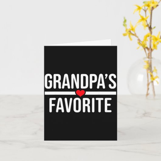Grandpa's Favorite  Kaart (Gele Bloem)