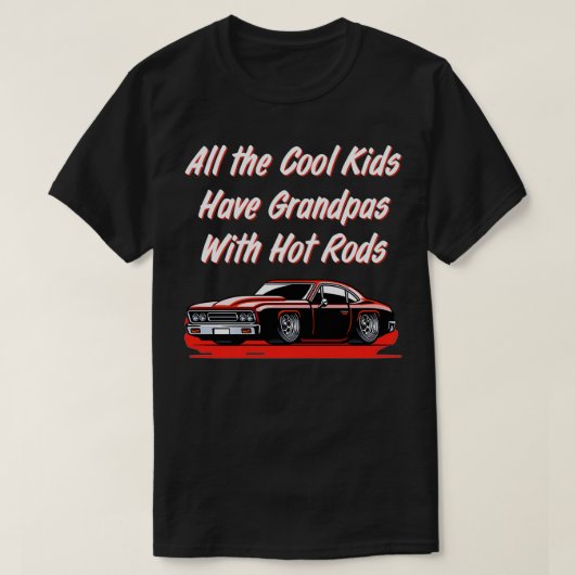 Grandpas Hot Rod Garage Muscle Guy Collecc T-shirt (Design voorkant)