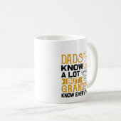 Grandpas Know Everything Funny Vaderdag Koffiemok (Voorkant rechts)