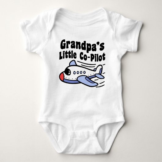 Grandpa's Little Co-Pilot Romper (Voorkant)