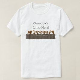 Grandpas Little Goat Herd 9 Goats T-shirt