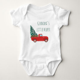 Grandpas Little Helper Pickup Truck-kerstboom Romper