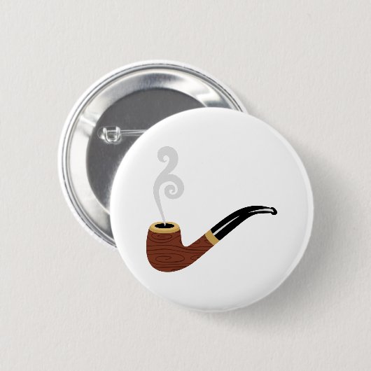 Grandpas PIpe Ronde Button 5,7 Cm (Voorkant /achterkant)