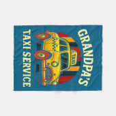 Grandpa's Taxi Service - Funny Cab Driver Quote  Fleece Deken (Voorkant (Horizontaal))