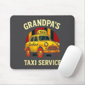 Grandpa's Taxi Service - Funny Cab Driver Quote  Muismat (Met muis)