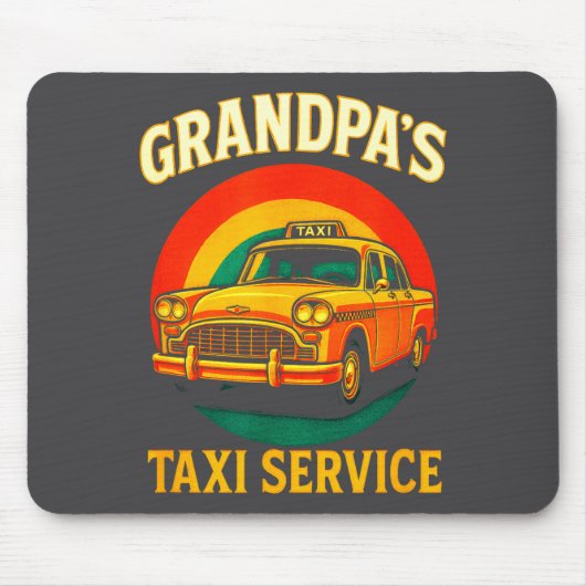 Grandpa's Taxi Service - Funny Driver Lover  Muismat (Voorkant)