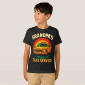 Grandpa's Taxi Service - Funny Driver Lover  T-shirt (Voorkant volledig)