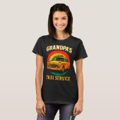 Grandpa's Taxi Service - Funny Driver Lover  T-shirt (Voorkant volledig)