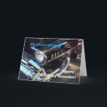 Grandpa's vintage car- 85th birthday kaart<br><div class="desc">Greeting card for grandpa's 85th birthday with a foto of a black vintage car. . Fotografie by Maria Santos (Lusinhas do Sul)</div>