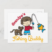 Grandpas Vissen Buddy Briefkaart (Voorkant / Achterkant)