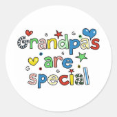 Grandpas zijn speciaal ronde sticker (Voorkant)