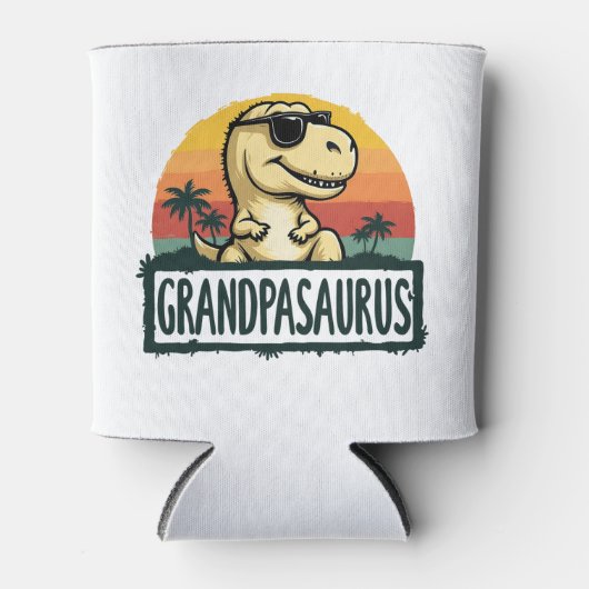 Grandpasaurus Dinosaur Grandpa Saurus Vaderdag Blikjeskoeler (Voorkant)