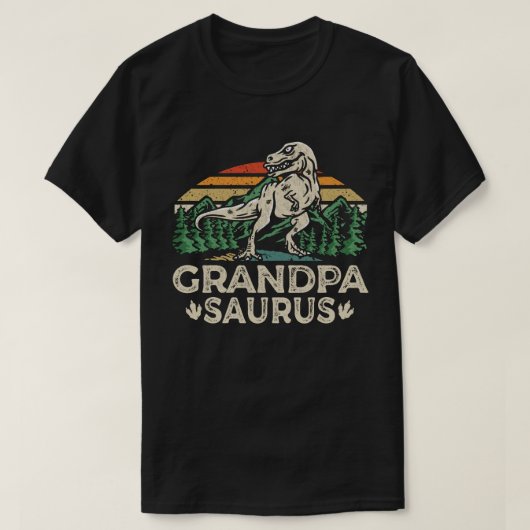 Grandpasaurus Dinosaur Grandpa Saurus Vaderdag T-shirt (Design voorkant)