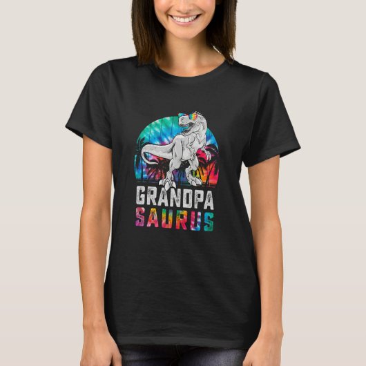 Grandpasaurus Rex Dinosaur Grandpa Saurus Family M T-shirt (Voorkant)