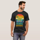 Grandpasaurus Rex Dinosaur Grandpa Saurus T-shirt (Voorkant volledig)