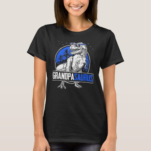 Grandpasaurus Rex Dinosaur Grandpa Saurus T-shirt (Voorkant)