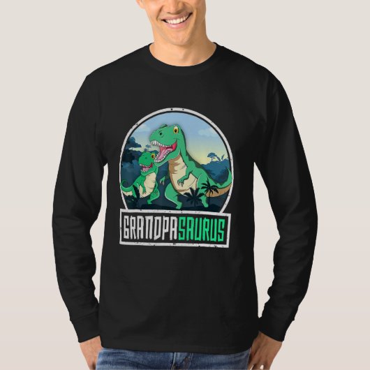 Grandpasaurus Rex Dinosaur Saurus Grandpa Matching T-shirt (Voorkant)