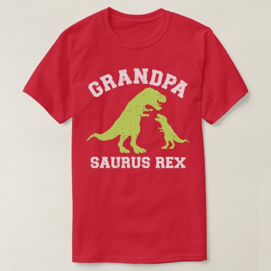 Grandpasaurus rex dinosaur voor opa t-shirt (Design voorkant)