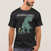 Grandpasaurus Rex Dinosaur with Walking Cane T-shirt (Voorkant)
