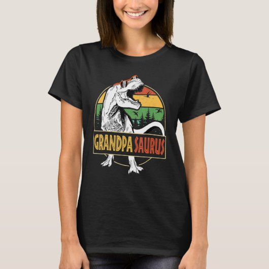 Grandpasaurus rex dinosaurus opa saurus vader t-shirt (Voorkant)