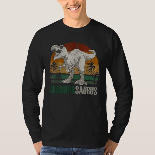 Grandpasaurus rex opa saurus familie t-shirt (Voorkant)