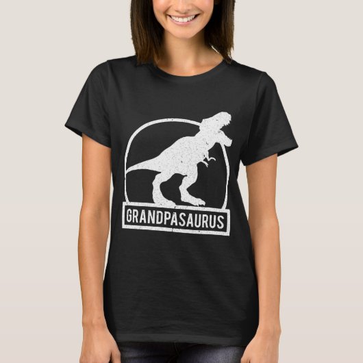 Grandpasaurus T Rex Dinosaur Funny Grandpa Christm T-shirt (Voorkant)