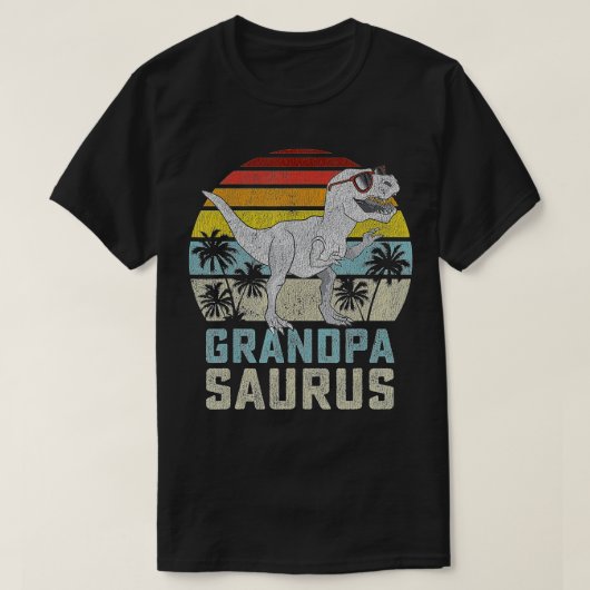 Grandpasaurus T Rex Dinosaur Grandpa Saurus Family T-shirt (Design voorkant)