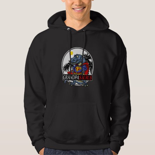 Grandpasaurus T Rex Dinosaur grootpa Saurus Family Hoodie (Voorkant)