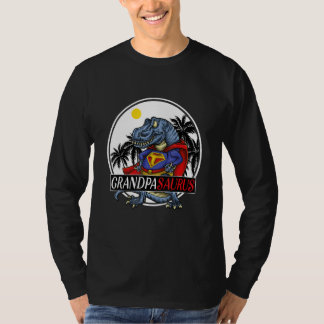 Grandpasaurus T Rex Dinosaur grootpa Saurus Family T-shirt