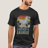 Grandpasaurus t rex dinosaurus opa saurus, vinta t-shirt (Voorkant)