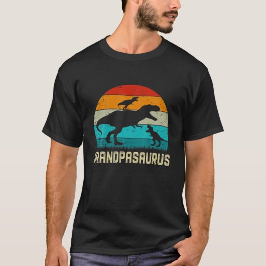 Grandpasaurus t rex dinosaurus Vaderdag voor Gran T-shirt (Voorkant)