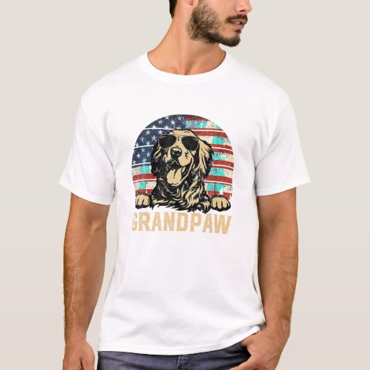 Grandpaw American Flag T-shirt (Voorkant)
