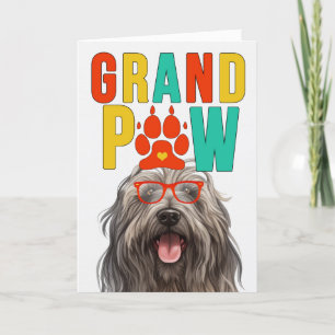 GrandPAW Bergamasco GrandDOG Grootouders Dag Feestdagen Kaart