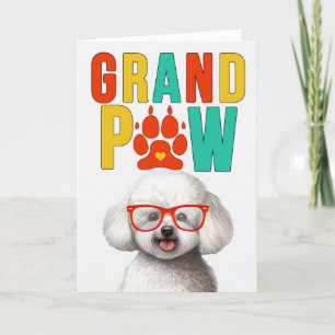 GrandPAW Bichon Frise GrandDOG Grootouders Dag Feestdagen Kaart