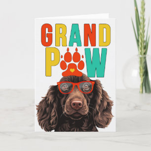 GrandPAW Boykin Spaniel GrandDOG Grootouders Dag Feestdagen Kaart