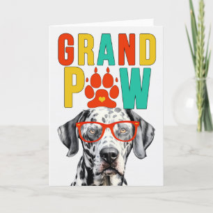 GrandPAW Dalmatische GrandDOG Grootouders Dag Feestdagen Kaart