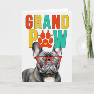 GrandPAW Frenchie GrandDOG Grootouders Dag Feestdagen Kaart